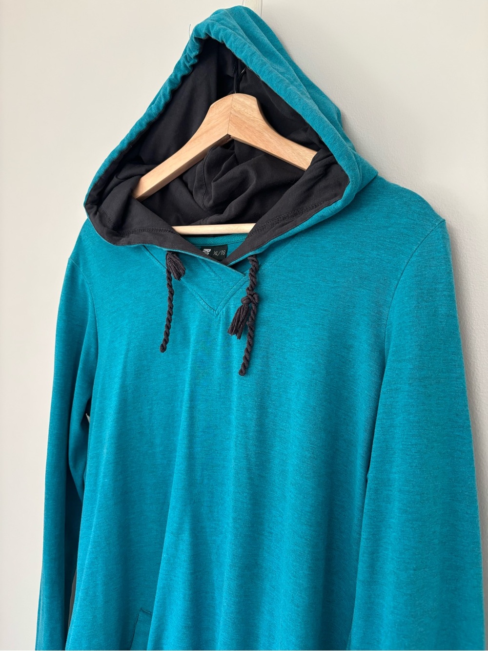 Roots Lightweight Teal Hoodie | Size XL